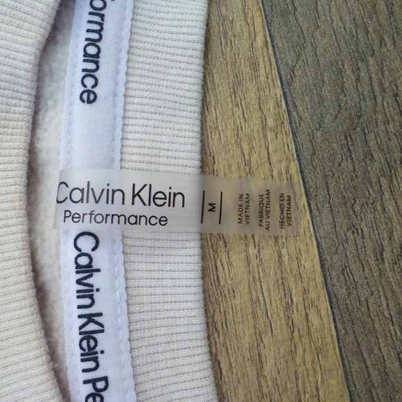 Calvin Klein Performance pull over sweatshirt crop Sz M - Picture 6 of 8